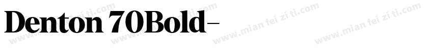 Denton 70Bold字体转换